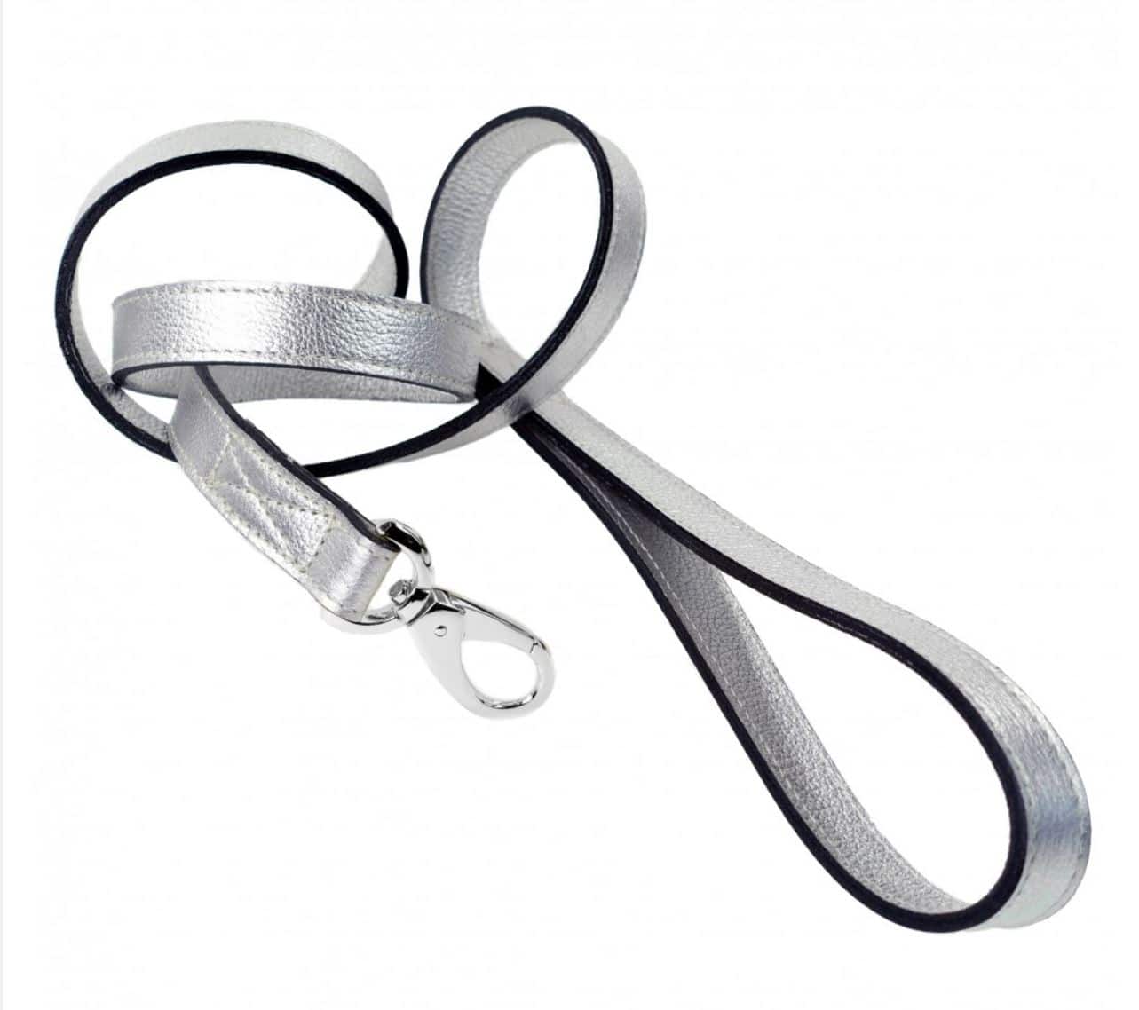 Haute Couture Art Deco Leash in Silver Metallic & Silver image 0