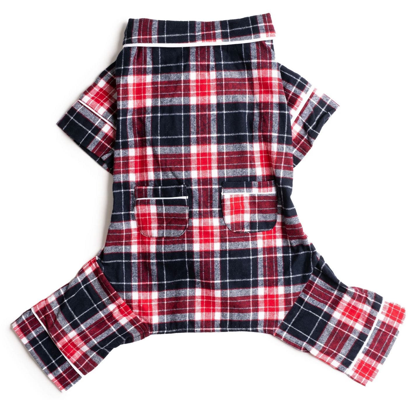Blue Plaid Dog Pajamas image 1