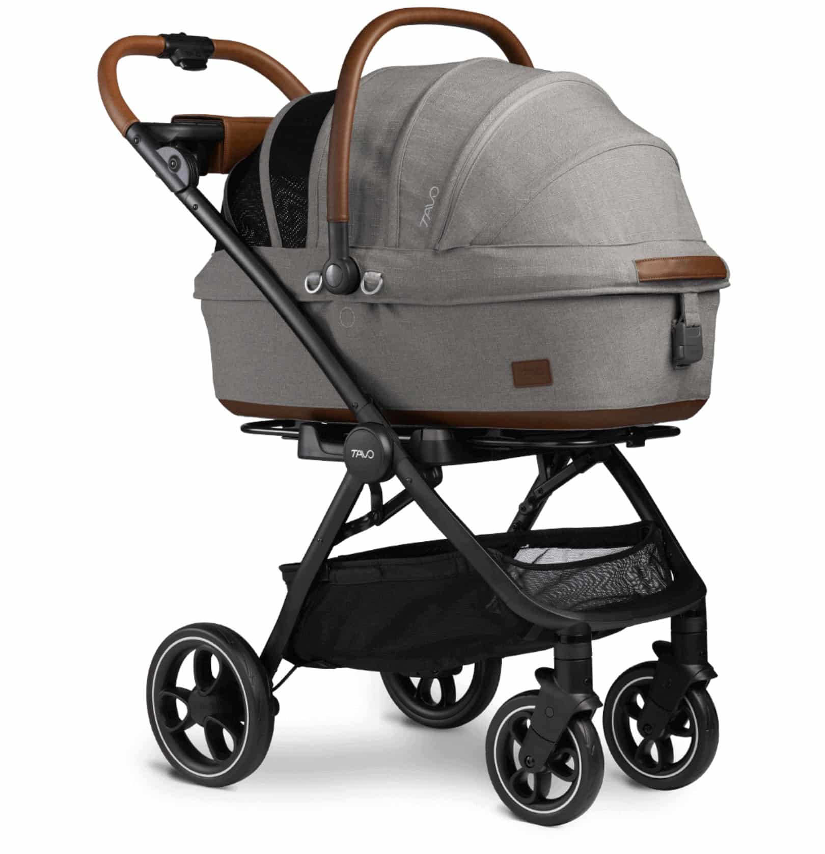 Tavo Pets Maeve Medium (Rigid Handle) Pet Stroller - Merle image